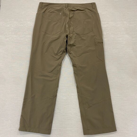 Mountain HardWear Pants Mens 38 x 32 Brown Fleece Lined Insulated Cargo - Picture 3 of 14